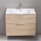 Wall Mounted Bathroom Vanity, Modern, 32